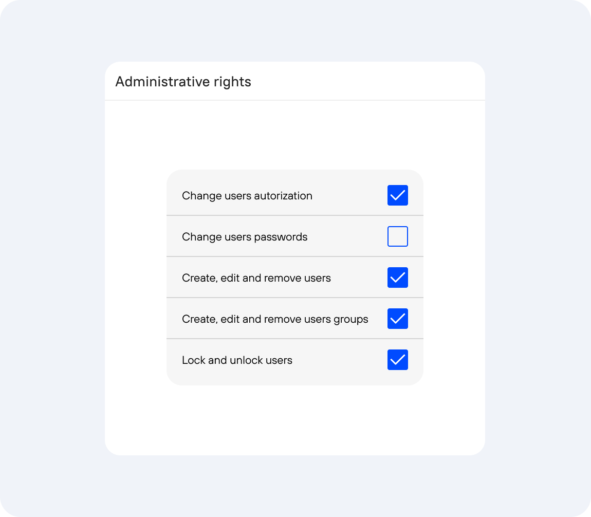 Manage access