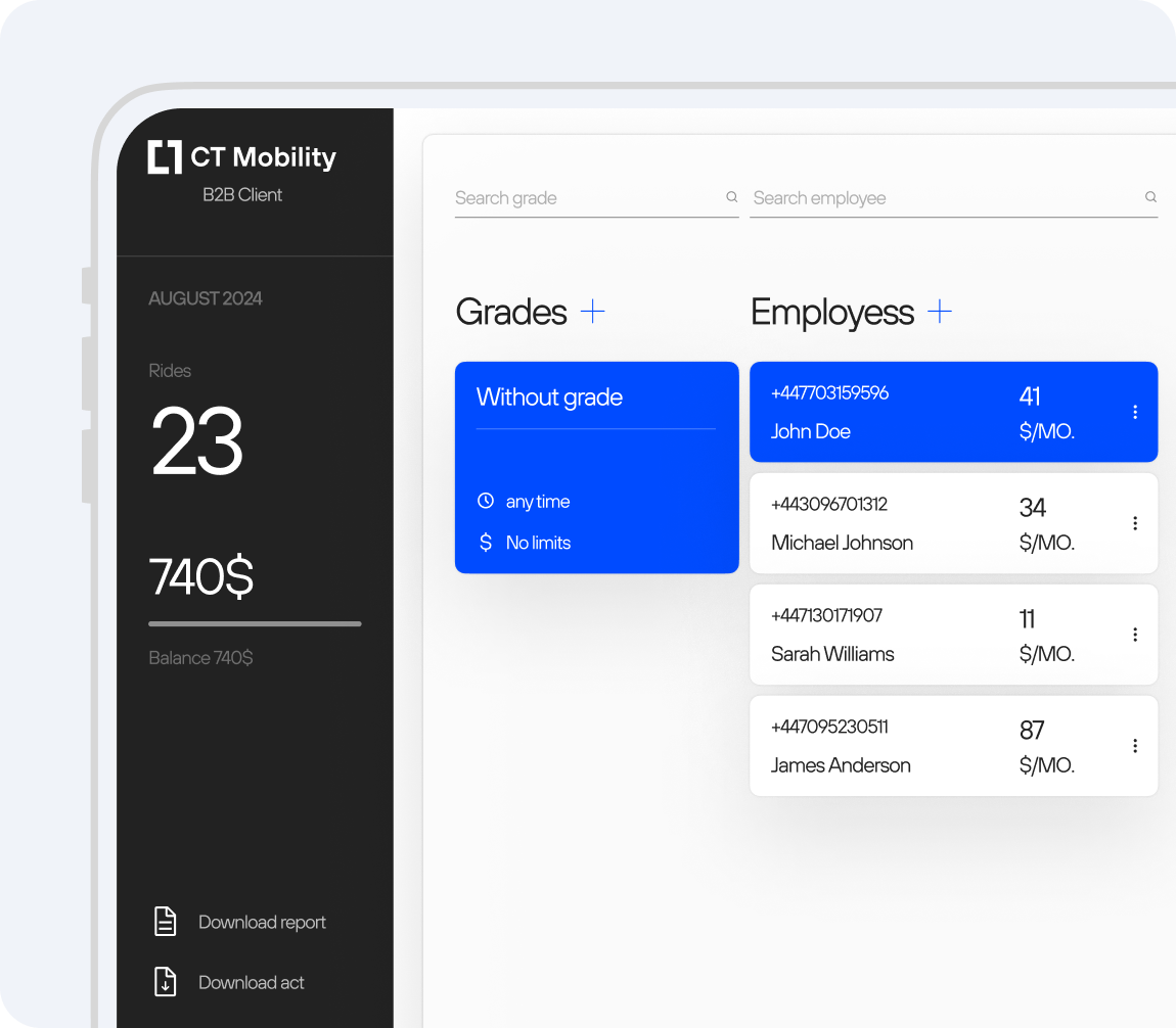 Employee car sharing app - Corporate Car Sharing Software