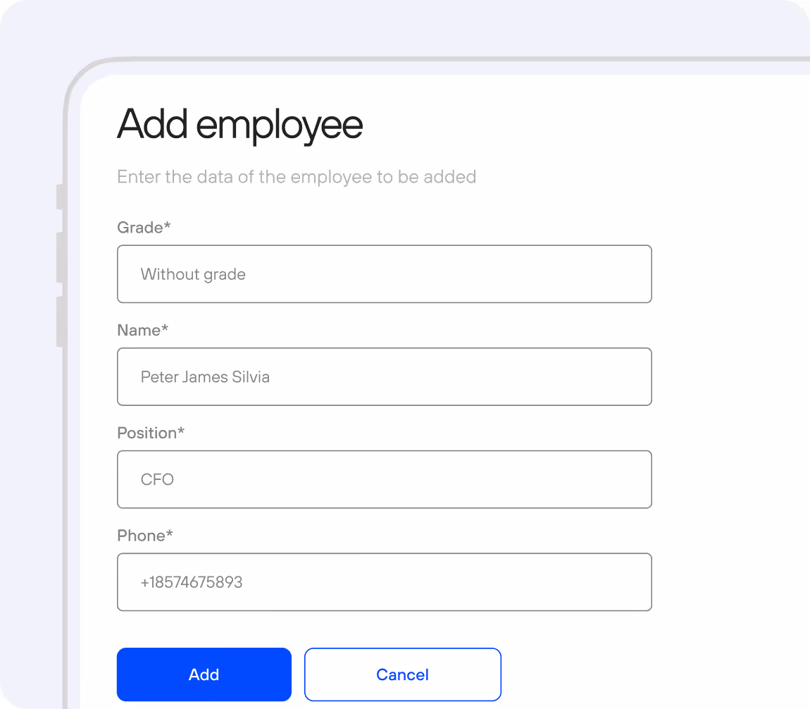Limits, special rates and corporate billing - Corporate Car Sharing Software