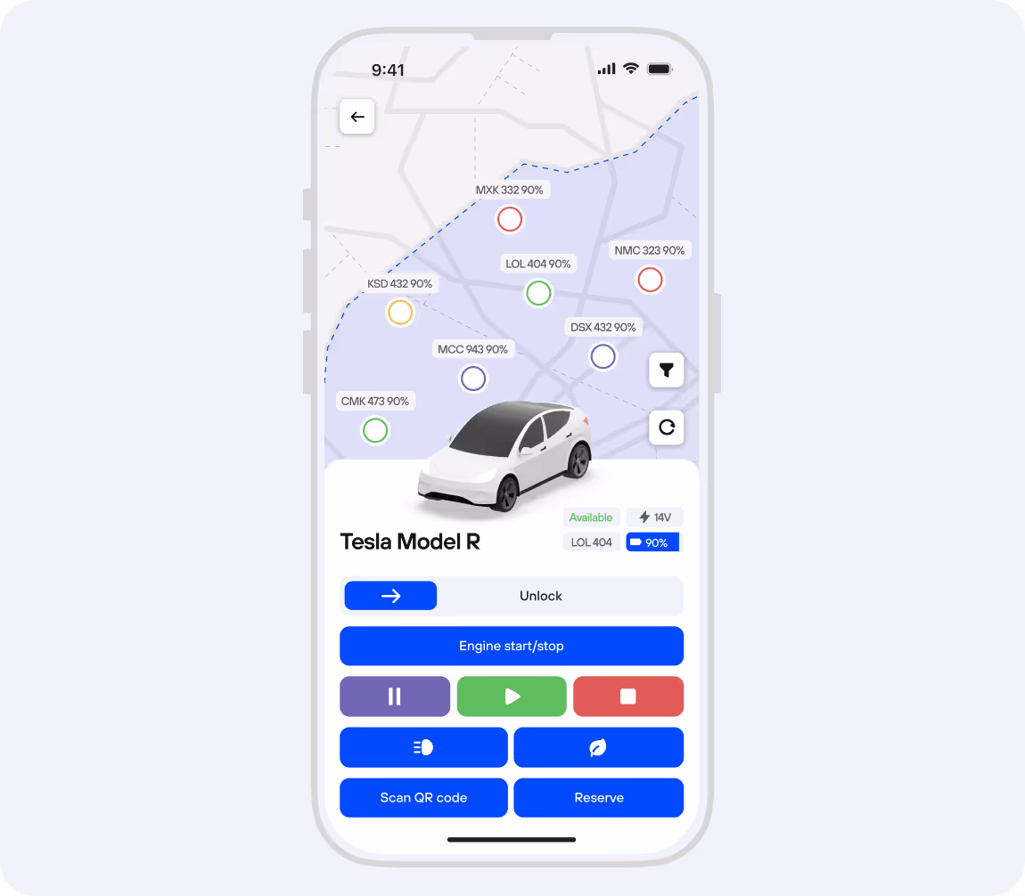 Moped fleet management and safety - Moped Sharing Software