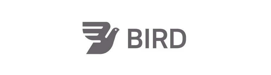 Bird logo, electric scooter-sharing company