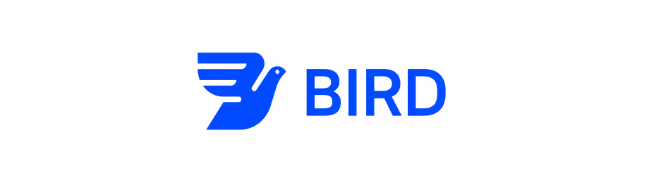 Bird logo, electric scooter-sharing company